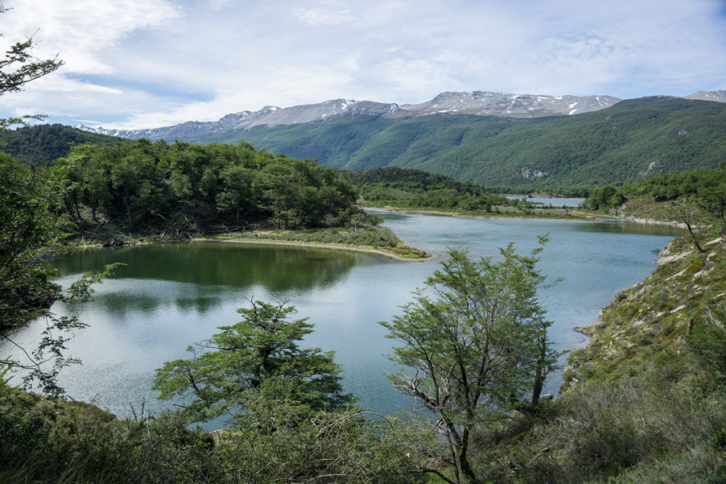 Laguna Verde no Parque Nacional Tierra del Fuego em Ushuaia, Argentina