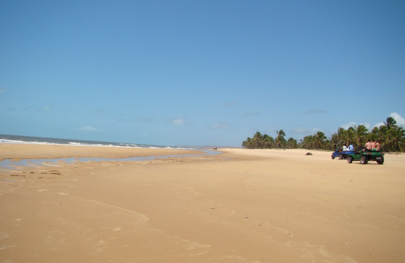 Praia do Gunga, no litoral sul de Alagoas