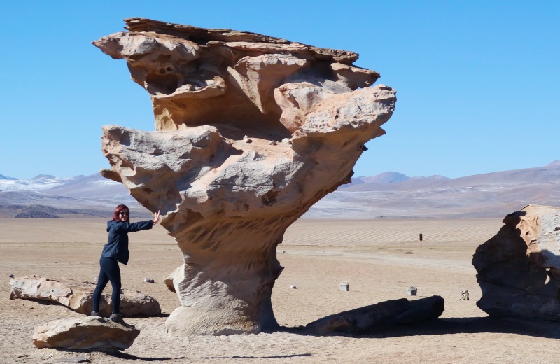 Árbol de Piedra, no tour ao salar de Uyuni, Bolívia
