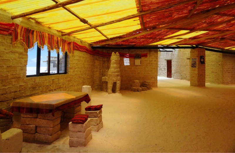 Hotel de Sal no meio do Salar de Uyuni