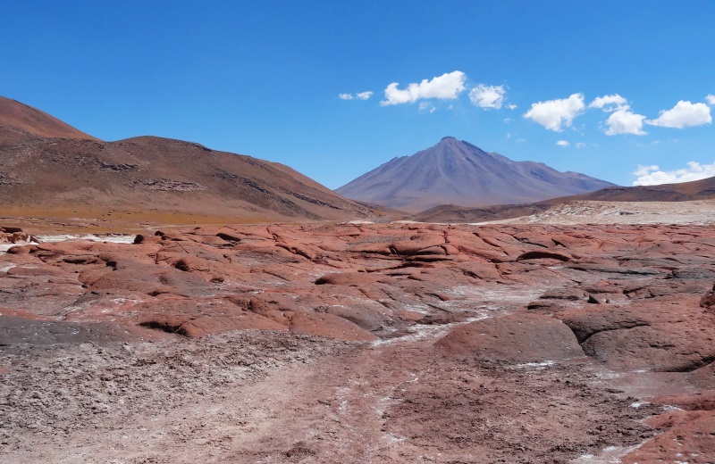 Vulcão Caichinque, Salar de Aguas Calientes, Deserto do Atacama