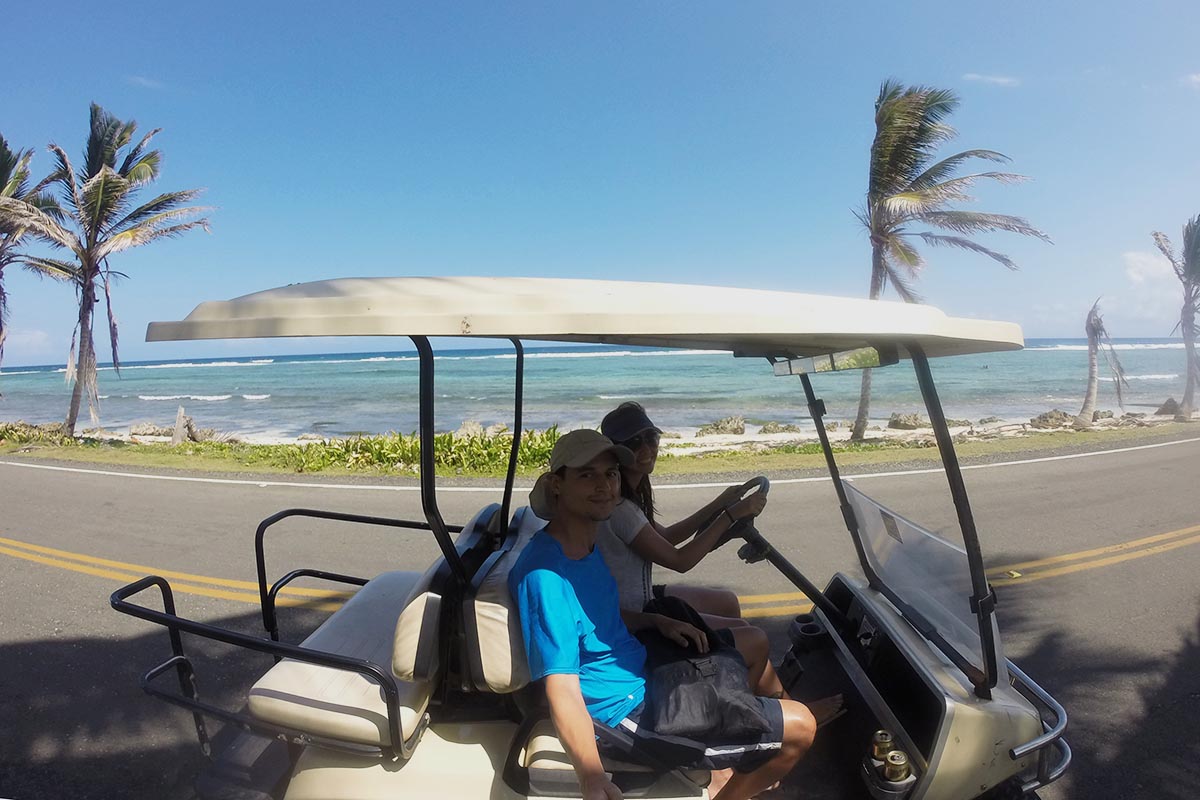 Volta na Ilha de San Andrés em um carrinho de golfe
