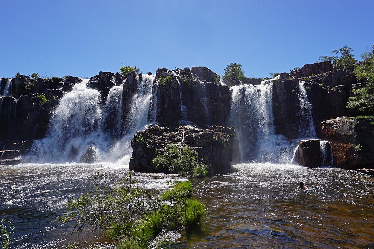 Cachoeira da Muralha, Cataratas dos Couros na Chapada dos Veadeiros