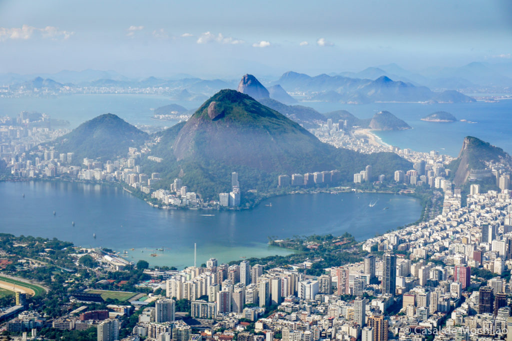 Vista do topo do Morro Dois Irmãos na cidade do Rio de Janeiro