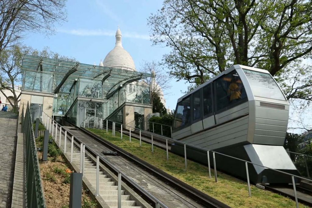 Funicular de Montmartre, transporte público em Paris