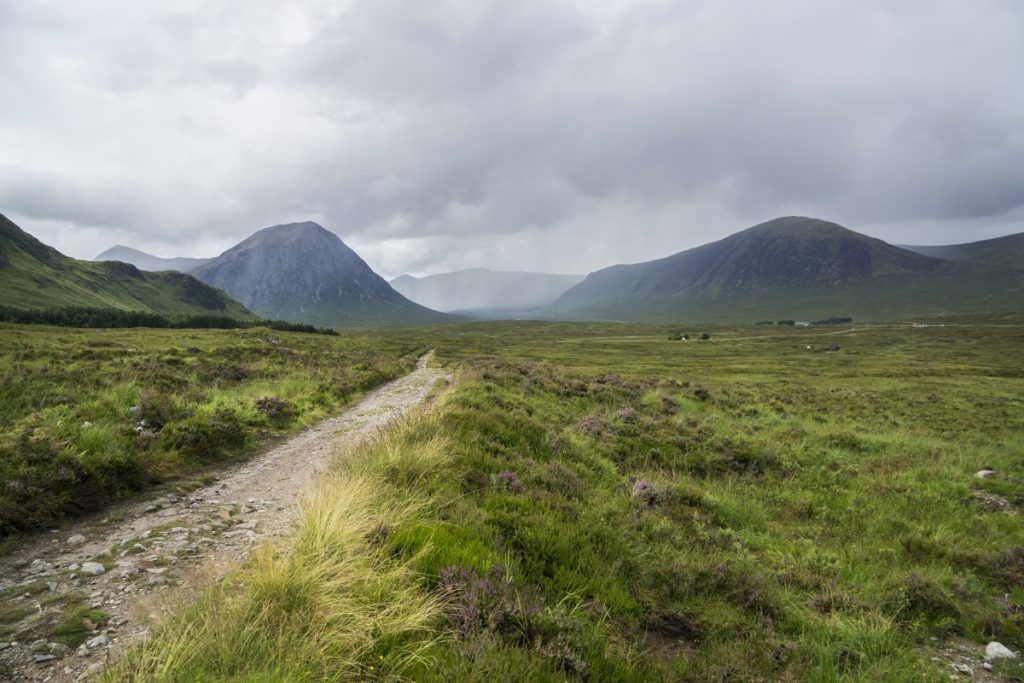 Paisagem nas Highlands da Escócia